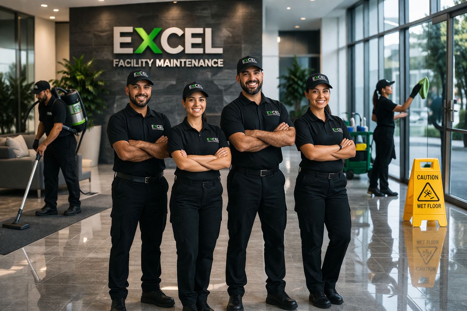 Excel Facility Maintenance team at the Woburn, MA headquarters